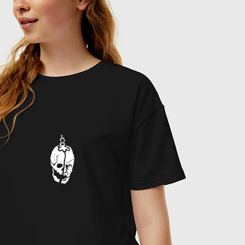 Женская футболка оверсайз Dead by daylight - Мементо мори - Memento mori / Черный – фото 3