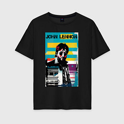 Женская футболка оверсайз John Lennon - street art - legend