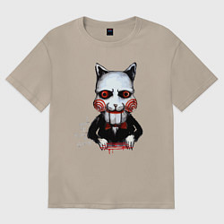 Футболка оверсайз женская Want to play a game, цвет: миндальный