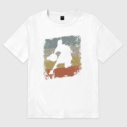 Женская футболка оверсайз Basketball life / Белый – фото 1