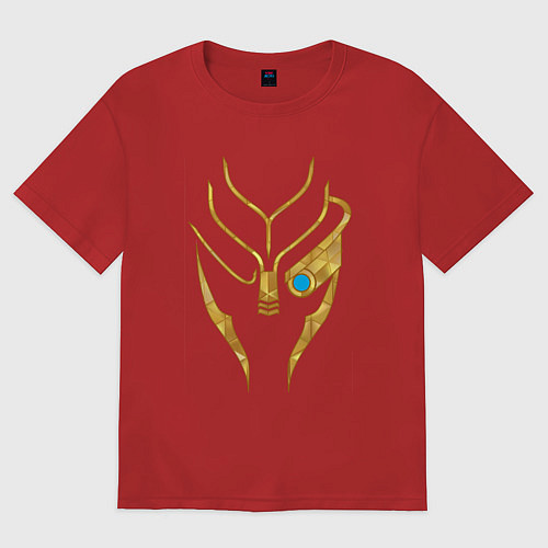 Женская футболка оверсайз Mass Effect Garrus / Красный – фото 1