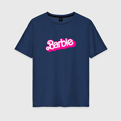 Футболка оверсайз женская Барби Фильм, цвет: тёмно-синий
