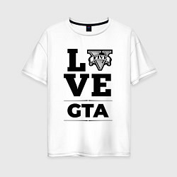 Женская футболка оверсайз GTA love classic