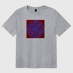 Футболка оверсайз женская Лабиринт минотавра, цвет: меланж