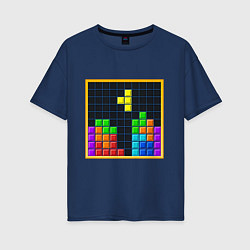 Женская футболка оверсайз Tetris