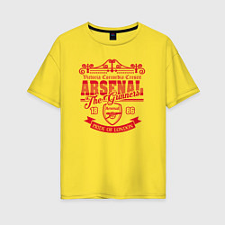 Женская футболка оверсайз Arsenal 1886