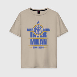 Женская футболка оверсайз Inter Milan fans club