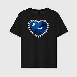 Женская футболка оверсайз Титаник сердце океана
