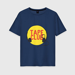 Женская футболка оверсайз Tape club