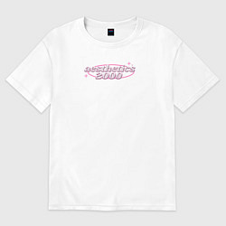 Футболка оверсайз женская Aesthetics 2000, цвет: белый