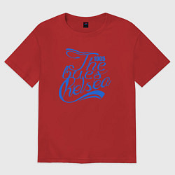 Футболка оверсайз женская The Blues Chelsea, цвет: красный
