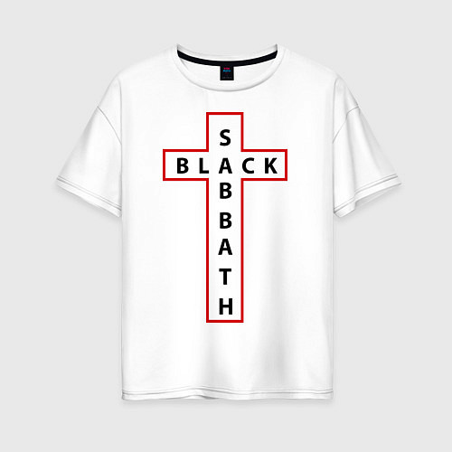 Женская футболка оверсайз Black Sabbath / Белый – фото 1