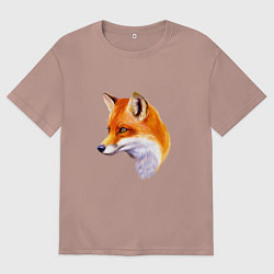 Женская футболка оверсайз Лисичка красавица