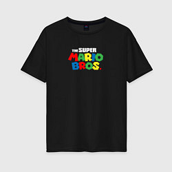Женская футболка оверсайз The Super Mario Bros Братья Супер Марио