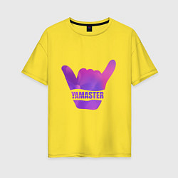 Женская футболка оверсайз Yamaster Gradient