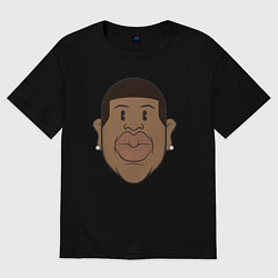 Футболка оверсайз женская Jay-Z, цвет: черный