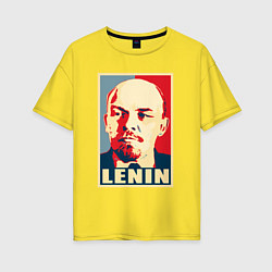Женская футболка оверсайз Lenin