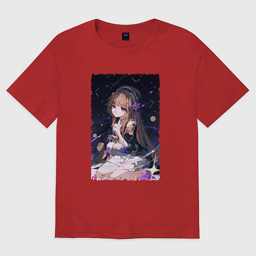 Женская футболка оверсайз Милая Герта / Красный – фото 1