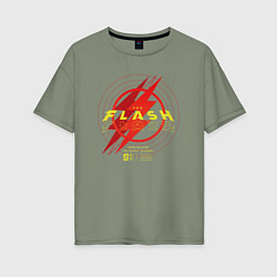Женская футболка оверсайз The Flash logotype