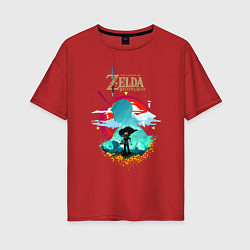 Футболка оверсайз женская The Legend of Zelda - Link, цвет: красный