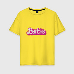 Женская футболка оверсайз Барби фильм 2023