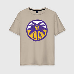 Женская футболка оверсайз Lakers California