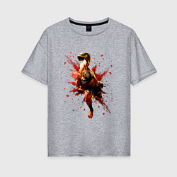 Женская футболка оверсайз Street Fighter 6 Marisa