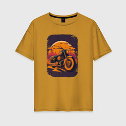 Женская футболка оверсайз Vintage Harley Tribute