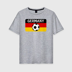 Женская футболка оверсайз Football Germany