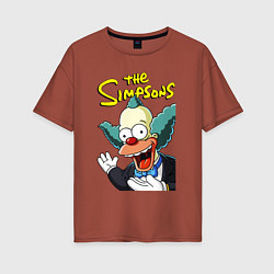 Женская футболка оверсайз Krusty the clown