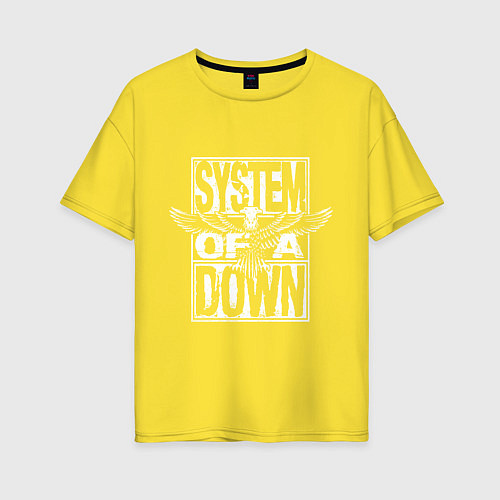 Женская футболка оверсайз SoD - eagle / Желтый – фото 1