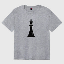 Женская футболка оверсайз Конечно королева