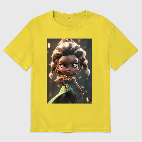 Женская футболка оверсайз Сенна Лига Легенд / Желтый – фото 1