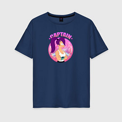 Женская футболка оверсайз Futurama: Капитан Лила