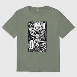 Футболка оверсайз женская Смертельная игра мёртвой горы, цвет: авокадо