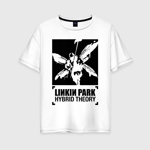 Женская футболка оверсайз LP Hybrid Theory / Белый – фото 1