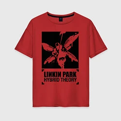 Футболка оверсайз женская LP Hybrid Theory, цвет: красный