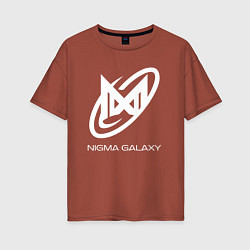 Женская футболка оверсайз Nigma Galaxy logo