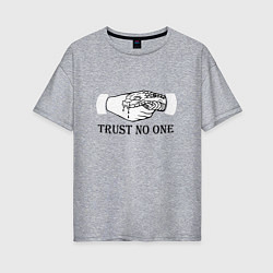 Женская футболка оверсайз Trust nobody
