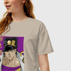 Футболка оверсайз женская Джотаро, цвет: миндальный — фото 2