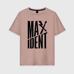 Женская футболка оверсайз Maxident - black - stray kids