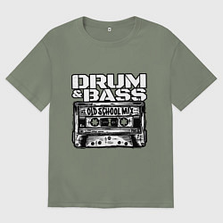 Женская футболка оверсайз Dnb oldschool