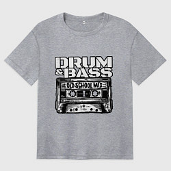 Женская футболка оверсайз Dnb oldschool