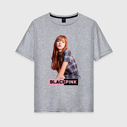 Женская футболка оверсайз Rose Blackpink