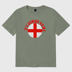 Женская футболка оверсайз Coming home England