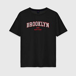 Женская футболка оверсайз Brooklyn New York