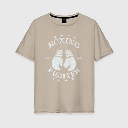 Женская футболка оверсайз Boxing fighter