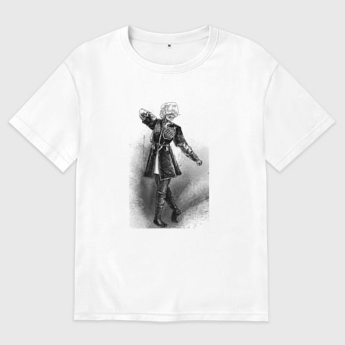 Женская футболка оверсайз Горский танец / Белый – фото 1