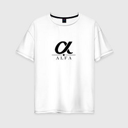Женская футболка оверсайз ALFA