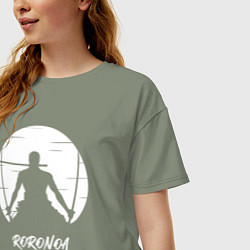 Футболка оверсайз женская Ророноа Зоро, цвет: авокадо — фото 2